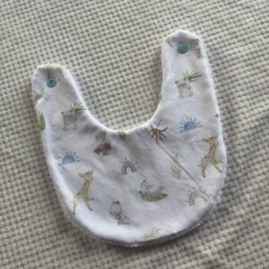 Bavoir rond koalas et girafes