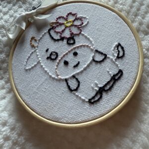 Broderie petite vache