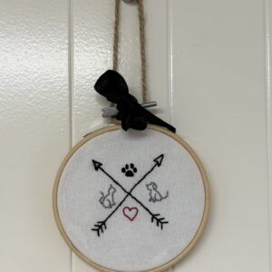 Broderie flèches chat et chien