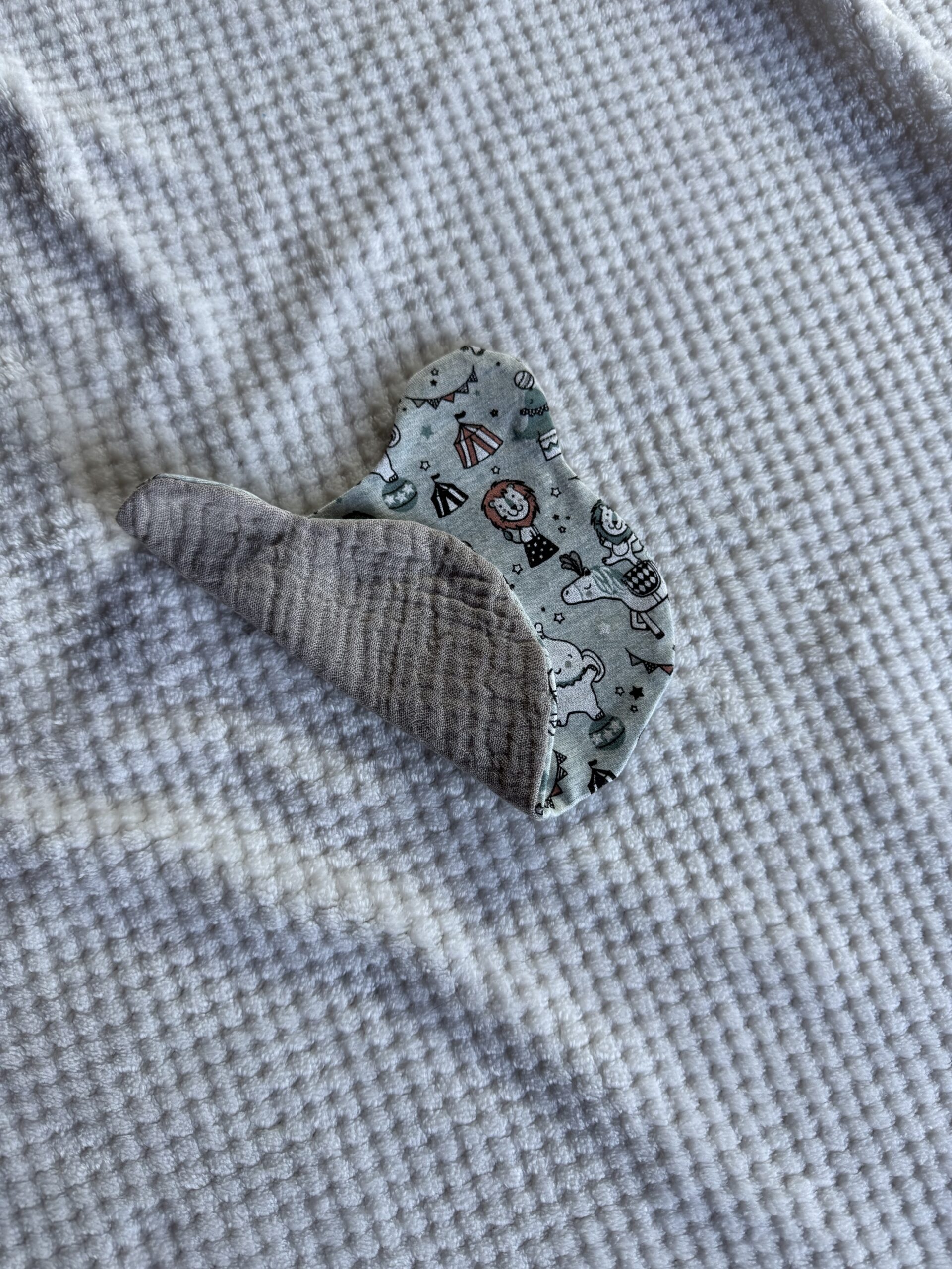 Lingette enfant ours gaze de coton – Image 3