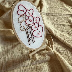 Broderie ours love